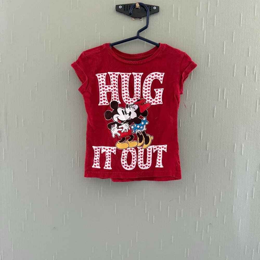 Girls Size 4 Minnie & Mickey Graphic T.